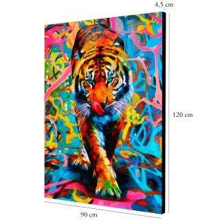 Curvart Plano Tigre Multicolor