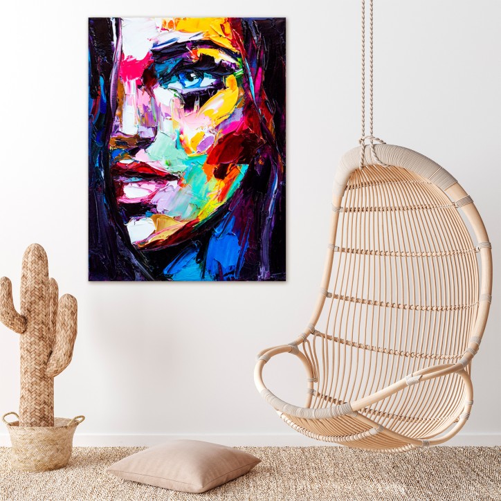 Curvart Plano Mujer Abstracto Multicolor Curvart Plano Mujer Abstracto Multicolor