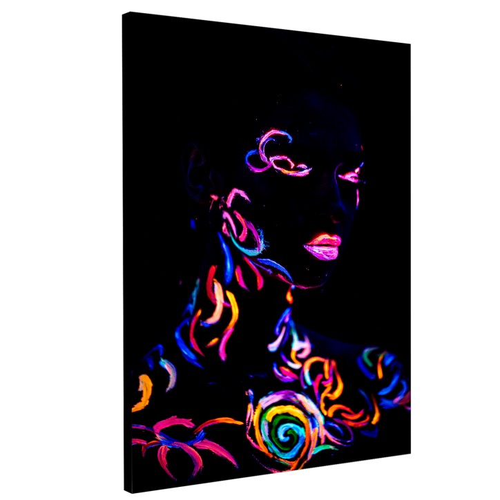 Curvart Plano Cuerpo Mujer Fluorescente