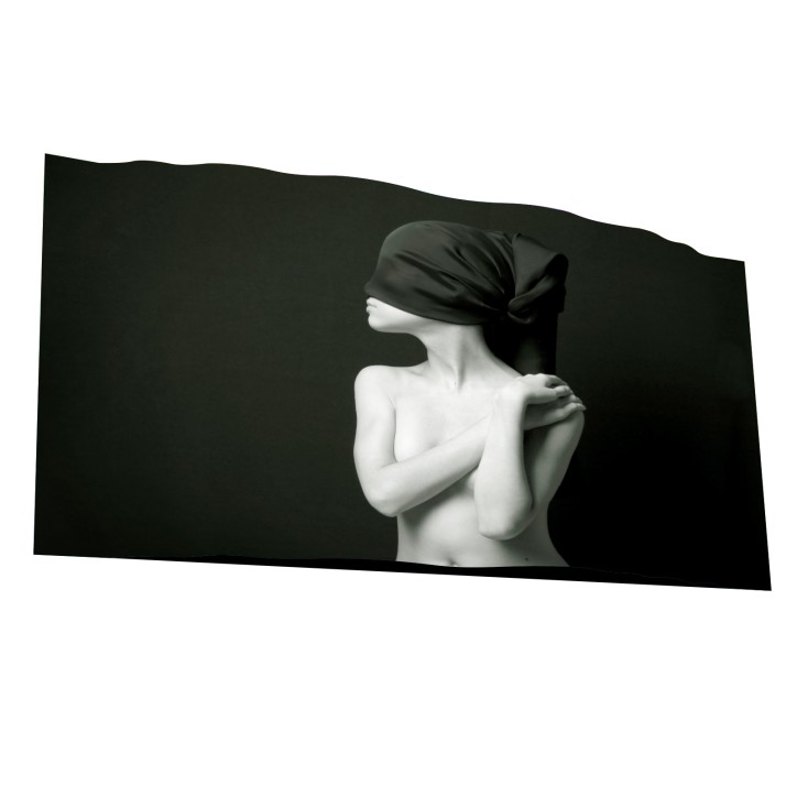 Curvart Curvo Mujer Desnuda Vendaje Negro Curvart Curvo Mujer Desnuda Vendaje Negro