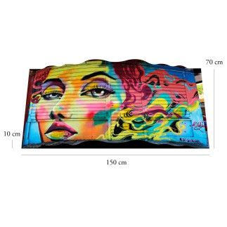 Curvart Curvo Graffiti Mujer Multicolor