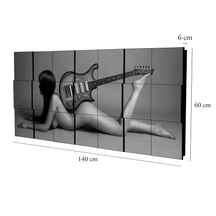 Curvart Dimensions Chica Musical Guitarra