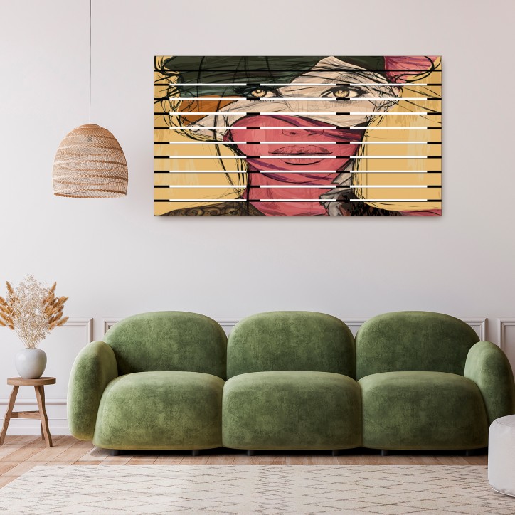 Curvart Palets Pintura Artística mujer