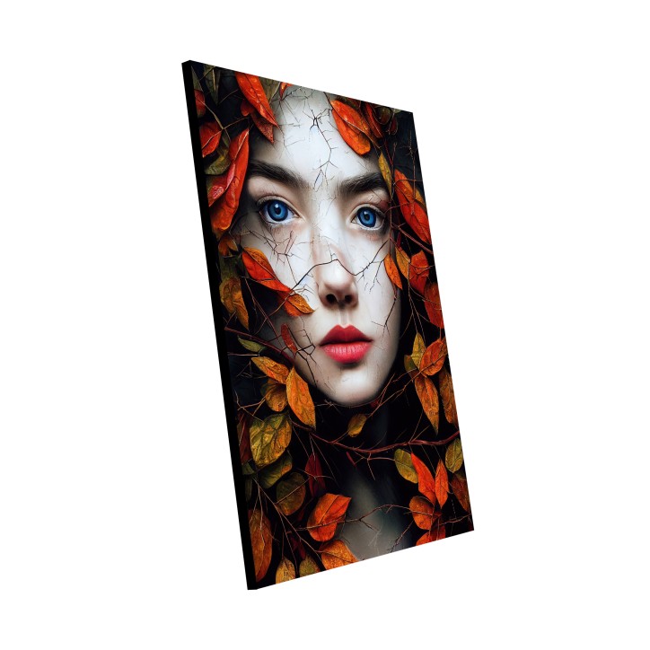 Cuadro Plano impresion digital pintura woman otoño