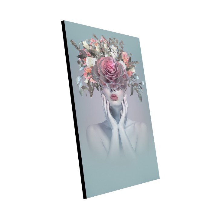 Cuadro Plano Fotografía Diseño Retrato Flores Mujer Cuadro Plano Fotografía Diseño Retrato Flores Mujer