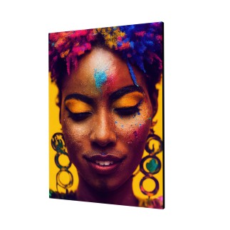 Cuadro Pintura Digital Belleza Africana