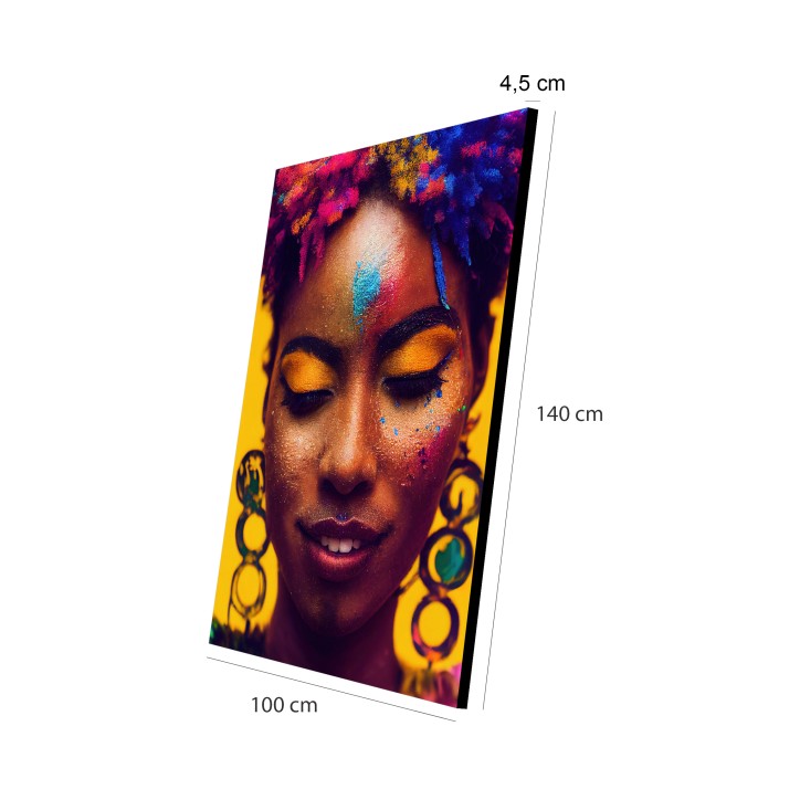 Cuadro Pintura Digital Belleza Africana