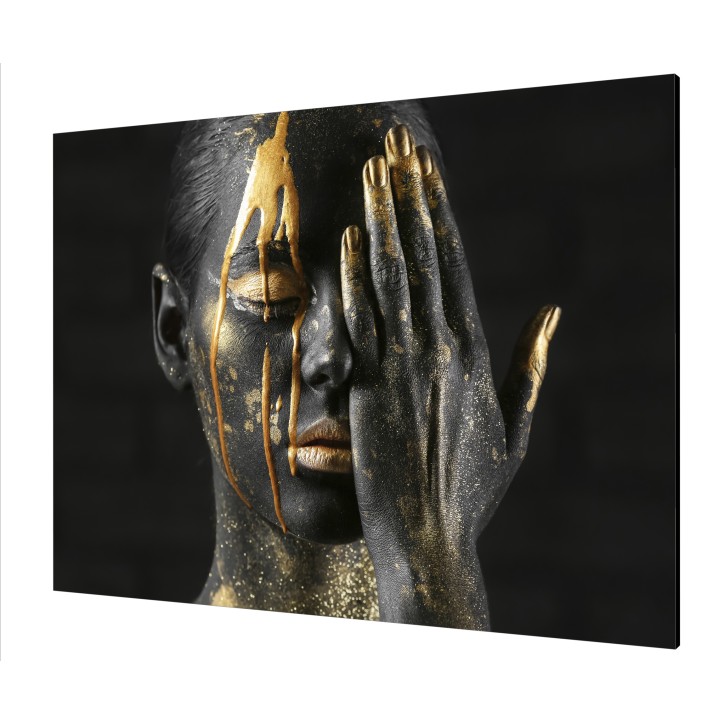 Cuadro Plano Fotografía Diseño Maquillaje Dorado Cuadro Plano Fotografía Diseño Maquillaje Dorado
