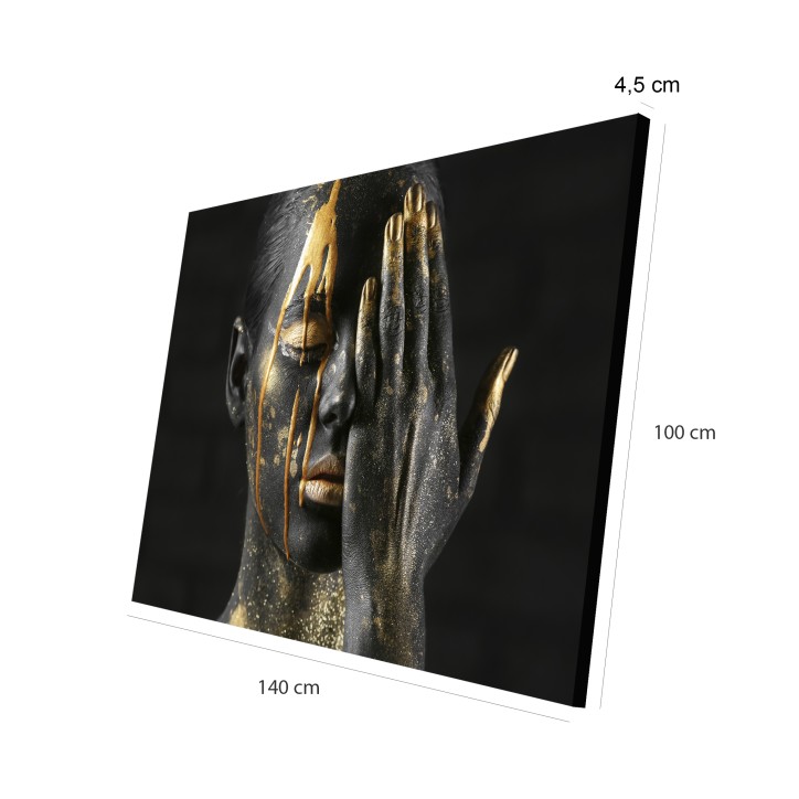 Cuadro Plano Fotografía Diseño Maquillaje Dorado Cuadro Plano Fotografía Diseño Maquillaje Dorado