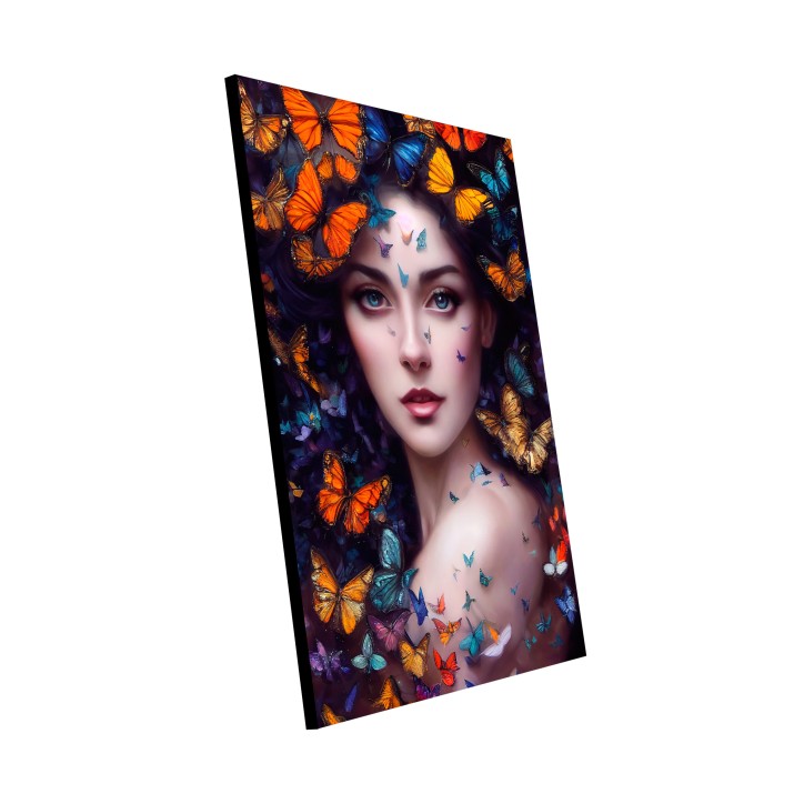 CuadroPlano Fotografía Diseño Hermosa Mujer con Mariposas CuadroPlano Fotografía Diseño Hermosa Mujer con Mariposas