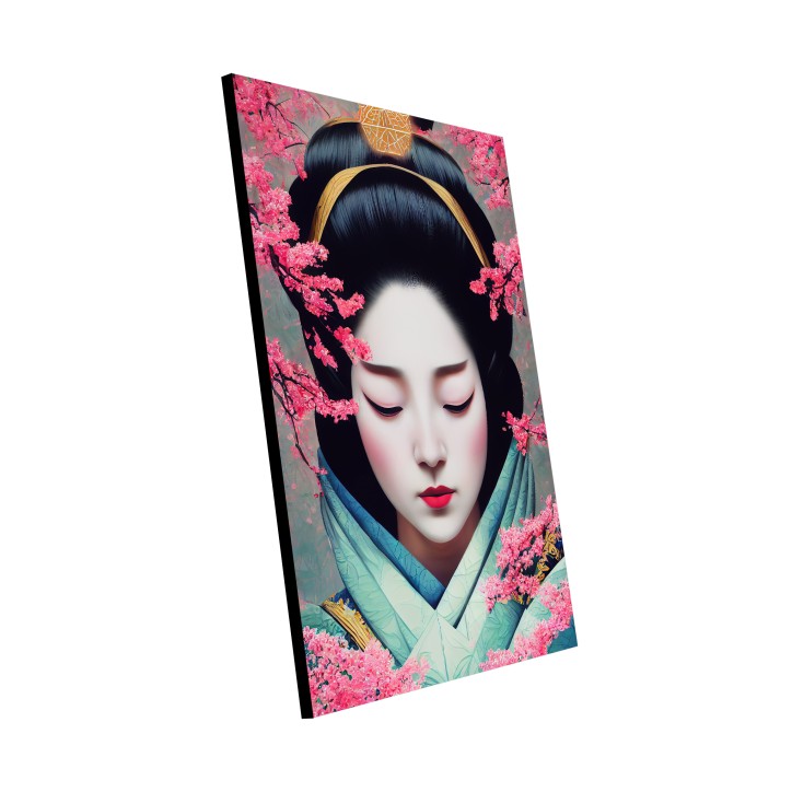 Cuadro Pintura Digital Hermosa Geisha