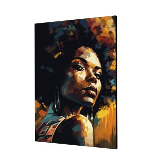 Cuadro Pintura Digital Mujer Arte Afro