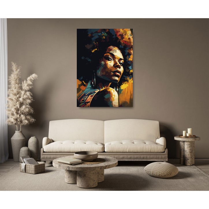 Cuadro Pintura Digital Mujer Arte Afro Cuadro Pintura Digital Mujer Arte Afro