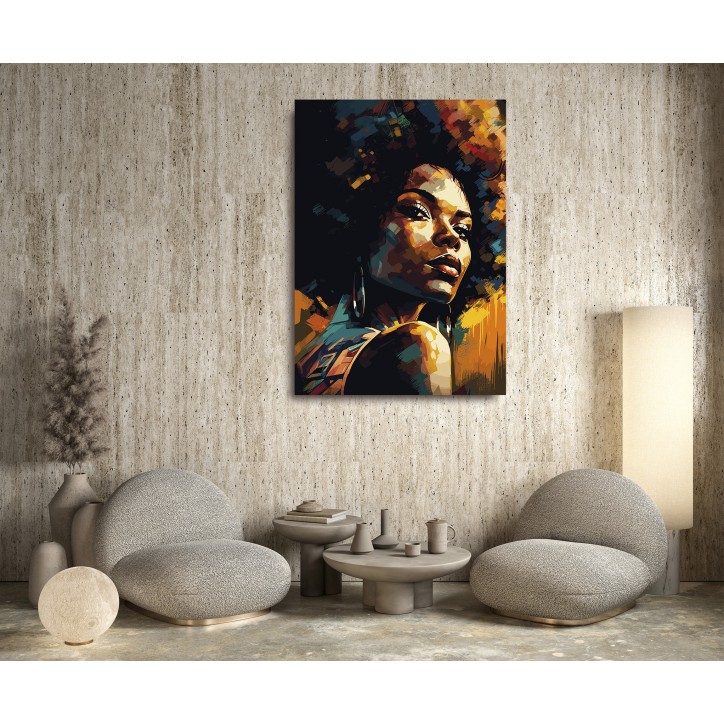 Cuadro Pintura Digital Mujer Arte Afro Cuadro Pintura Digital Mujer Arte Afro
