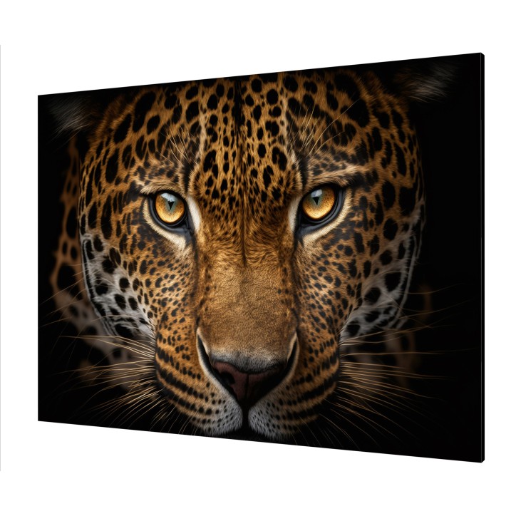 Cuadro Plano Fotografía Diseño Jaguar Mirada Desafiante Cuadro Plano Fotografía Diseño Jaguar Mirada Desafiante
