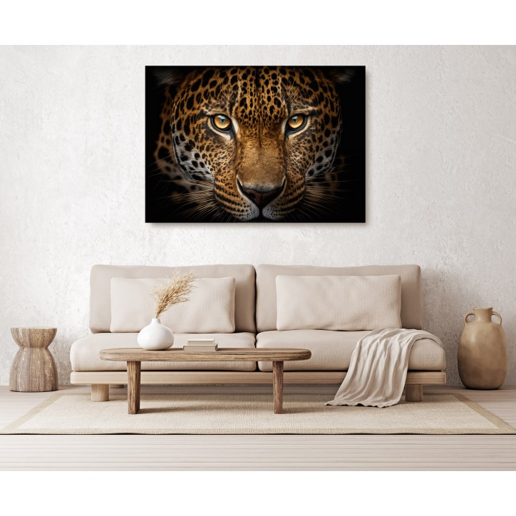 Cuadro Plano Fotografía Diseño Jaguar Mirada Desafiante Cuadro Plano Fotografía Diseño Jaguar Mirada Desafiante