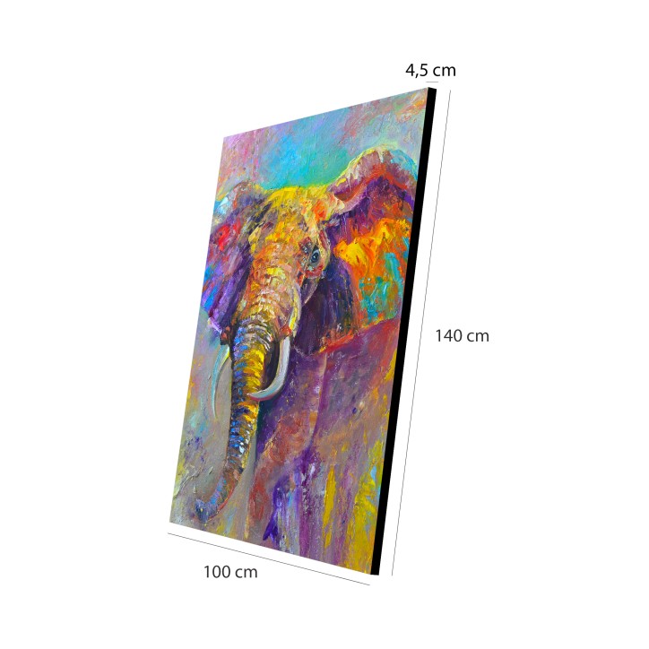 Cuadro Pintura Digital Elefante Abstracto Multicolor Cuadro Pintura Digital Elefante Abstracto Multicolor
